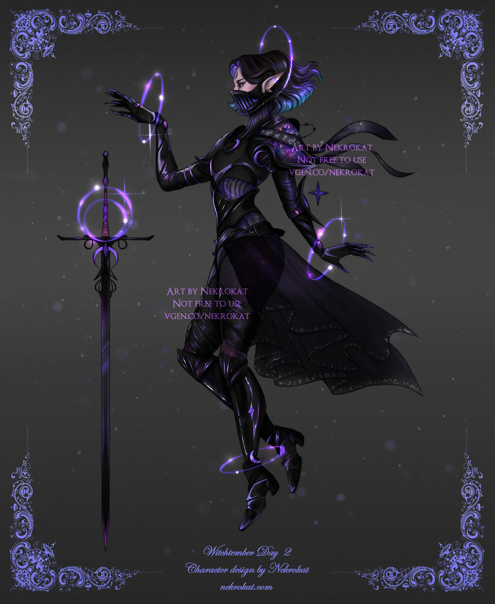 Knight - Astromancer Knight - an expert strategist who reads their people's fate in the stars to achieve victory on the battlefield. Keeper of Galactic Honor, Protector of the starry night.