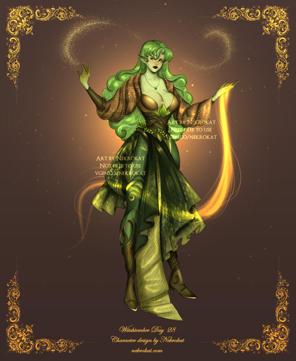 Plant - Nicknamed Lady Kimchi; famous cookbook author of Magical Spices and Golden Noodles. She often volunteers at soup kitchens. Has the magical ability to create new spices from thin air, which she sells at the market.