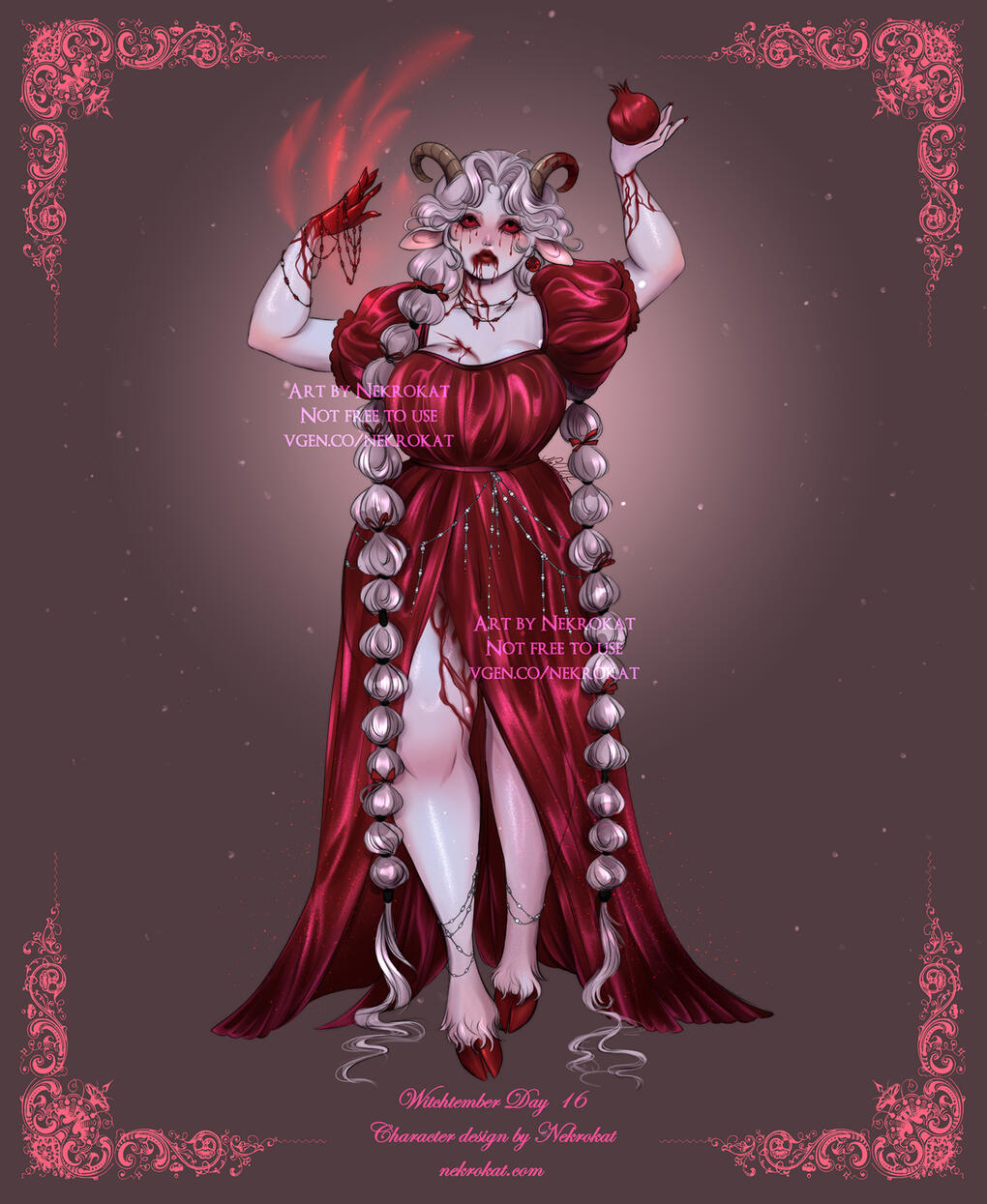 Sheep - Cultist of the Crimson Entity; she plays an important role at offering rituals. Uses blood magic; can summon portals through paper thin layers of blood where the cult's evil beings emerge.